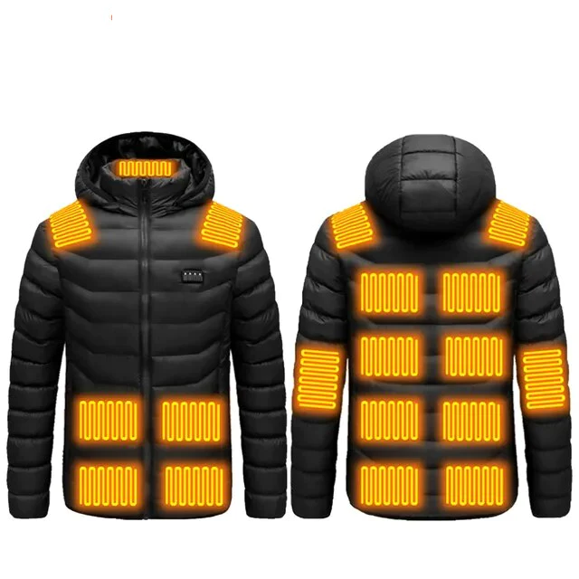 Stijvolle combinatie van de heren winterjas in dagelijks gebruik