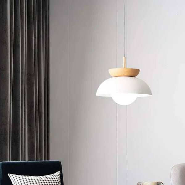 Scandinavische Hanglamp - Houtdesign
