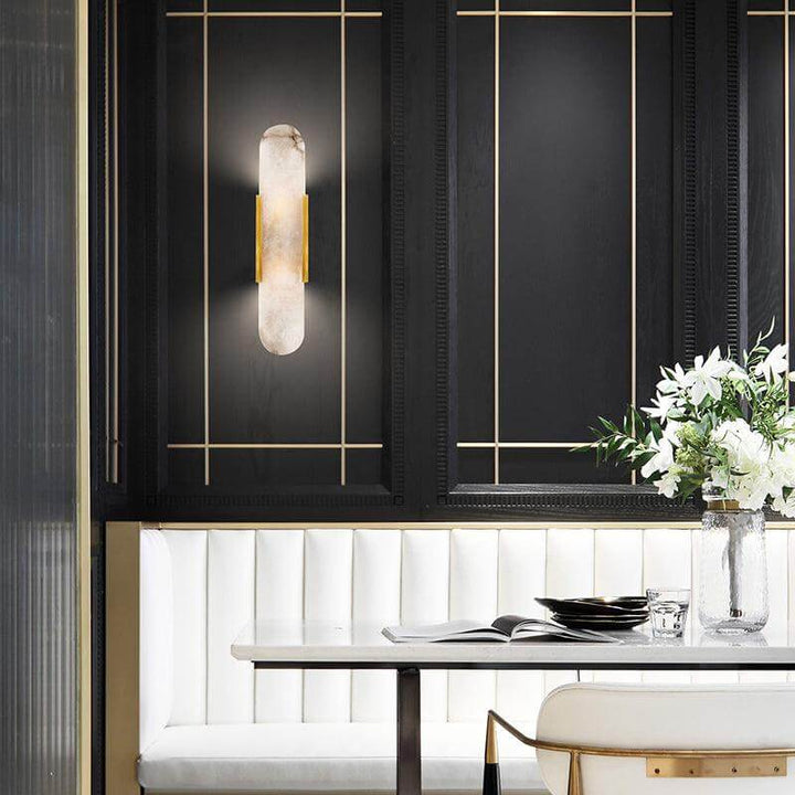 Moderne Wandlamp - Albast & Metaal