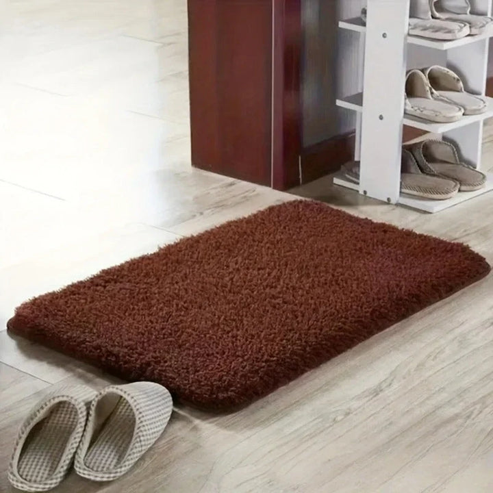 "Absorberende antislip badmat met geometrisch patroon, zacht gevoerd, ideaal voor moderne badkamer."