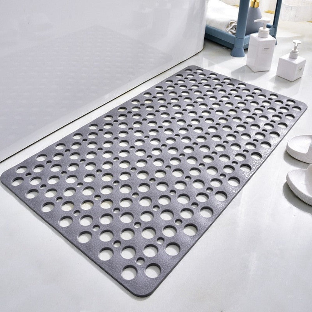 Antislip douchemat voor badkamerveiligheid met sterke zuignappen, voorkomt uitglijden. Wasbaar PVC.