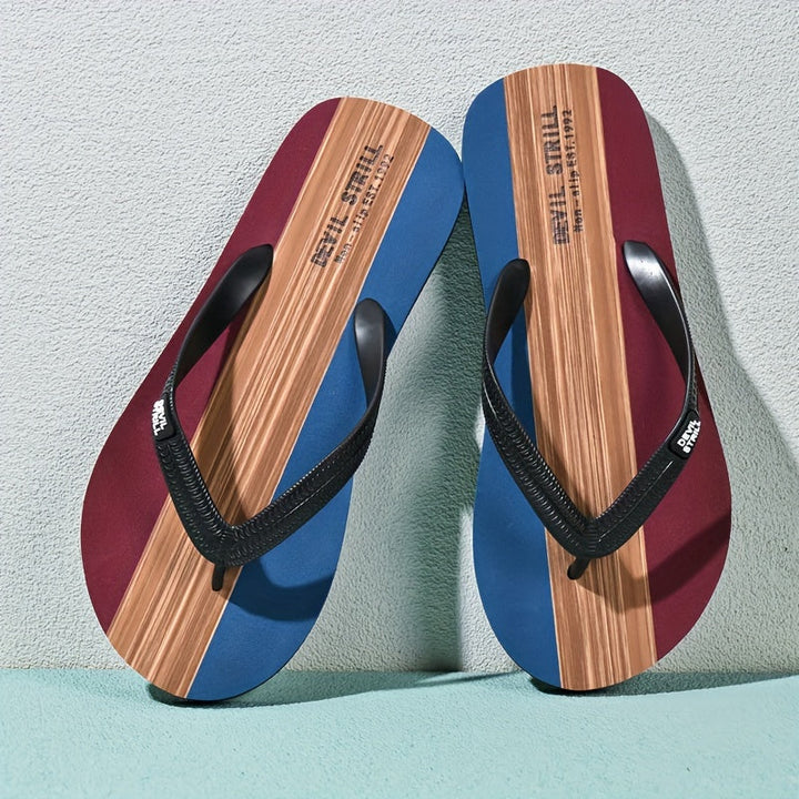 "Antislip en geurloze heren slippers, EVA bovenwerk, rubberen zool, comfortabel en stijlvol voor dagelijks gebruik."