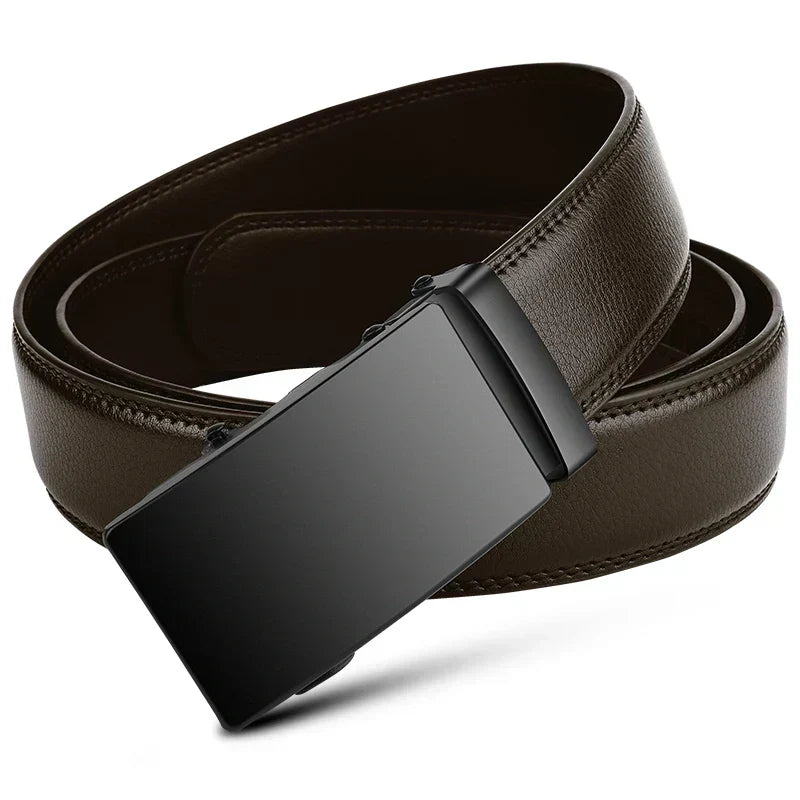 "Automatische riem van PU leer met verstelbare metalen gesp, elegant en stijlvol voor business en casual outfits."