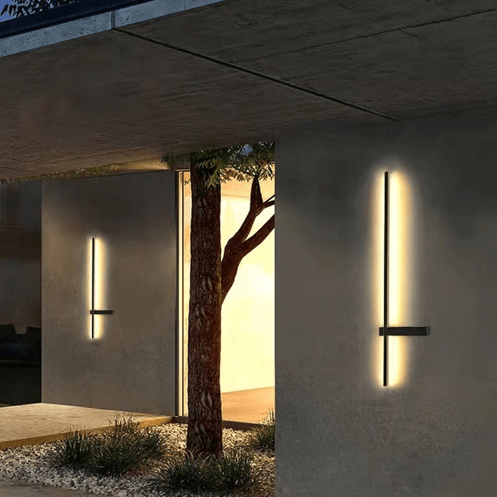 Moderne Buitenzuil LED Wandlamp