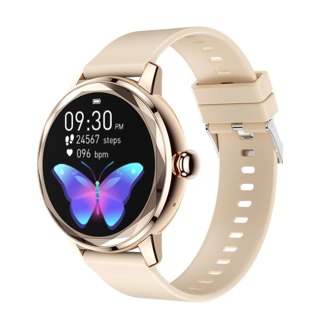 Dames Smartwatch Smart Gold – Luxe Sporthorloge Roestvrij Staal