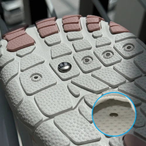 "Barefoot schoenen Allrounder met flexibele pasvorm en natuurlijke loopsensatie, beige bovenkant en minimalistische zolen."