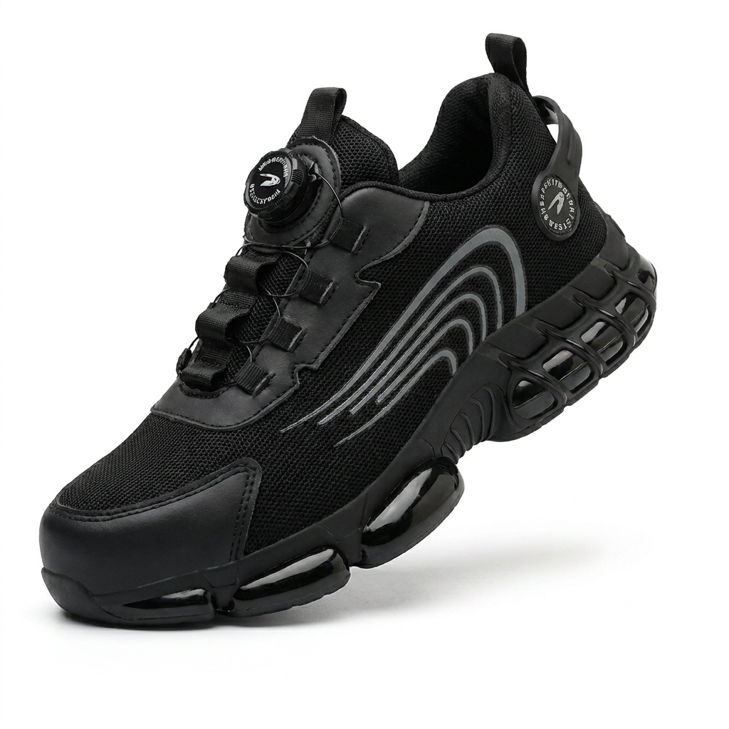 Trendy S3 werksneakers voor heren, met superieure bescherming en een sportief design.