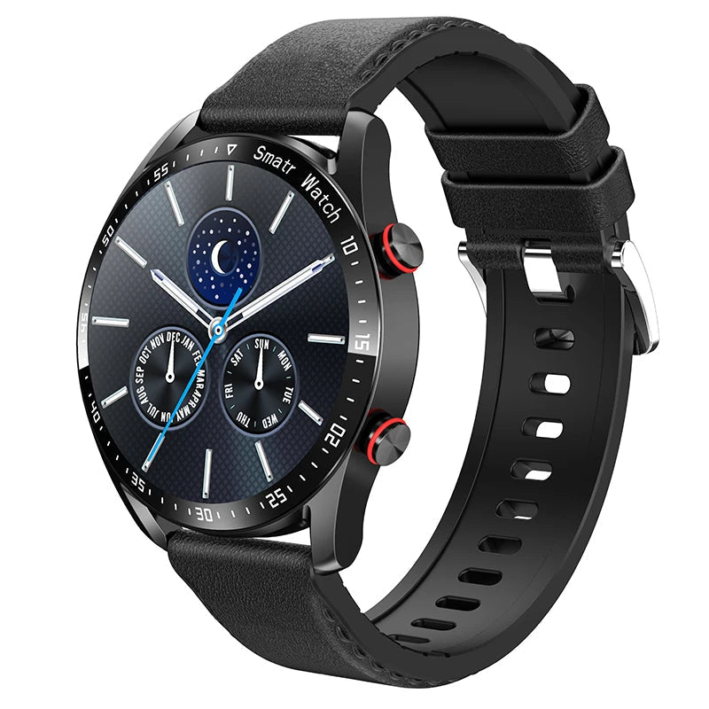 VitalTrack Pro smartwatch met zwarte band en wijzerplaat