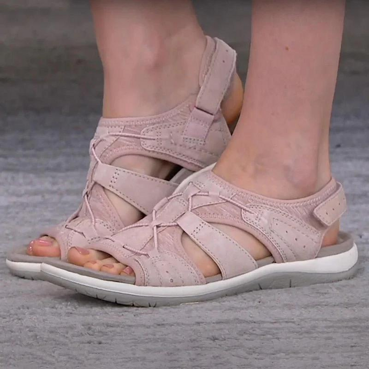 "Blauwe Ursula orthopedische sandalen, stijlvol en comfortabel, bieden ultieme voetondersteuning en zijn ideaal voor dagelijk