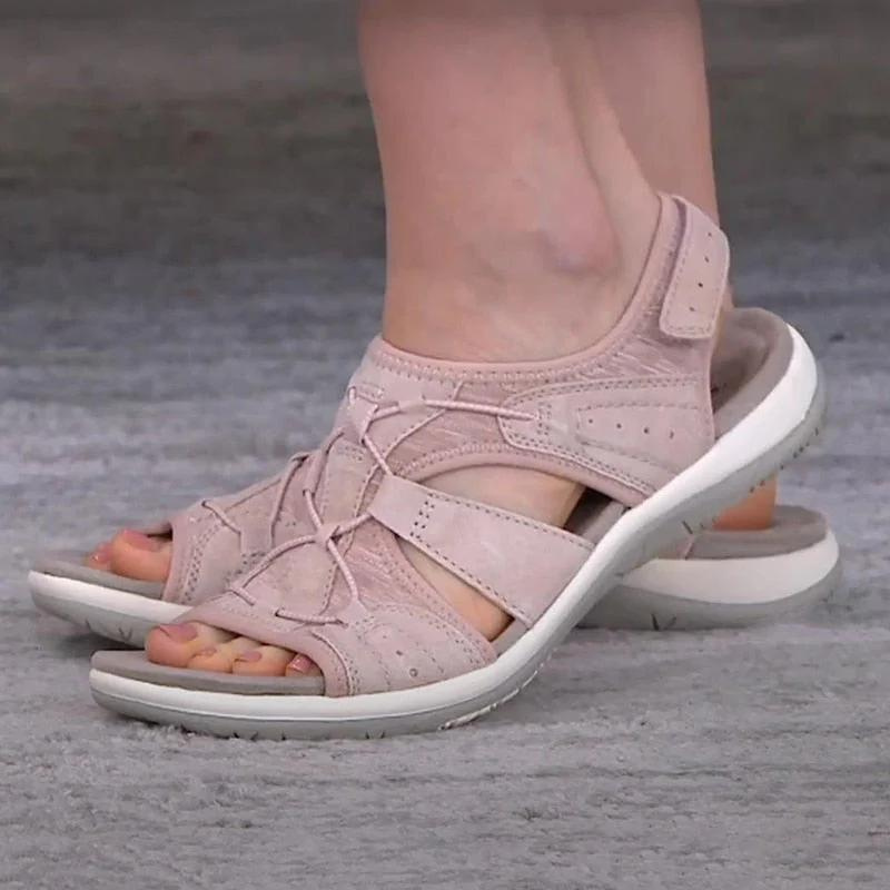 "Blauwe Ursula orthopedische sandalen, stijlvol en comfortabel, bieden ultieme voetondersteuning en zijn ideaal voor dagelijk