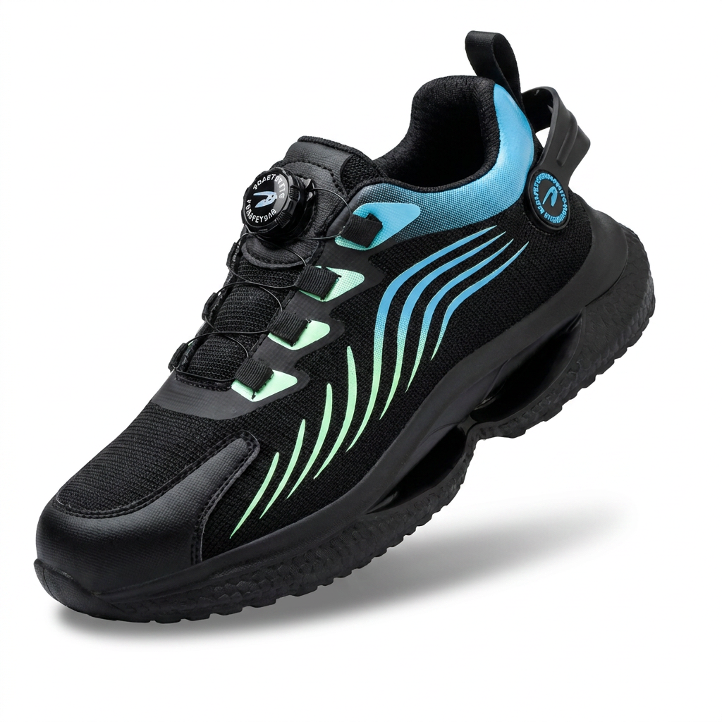 Veiligheidssneakers voor mannen met impactbescherming en antiperforatie, essentieel op de werkplek.