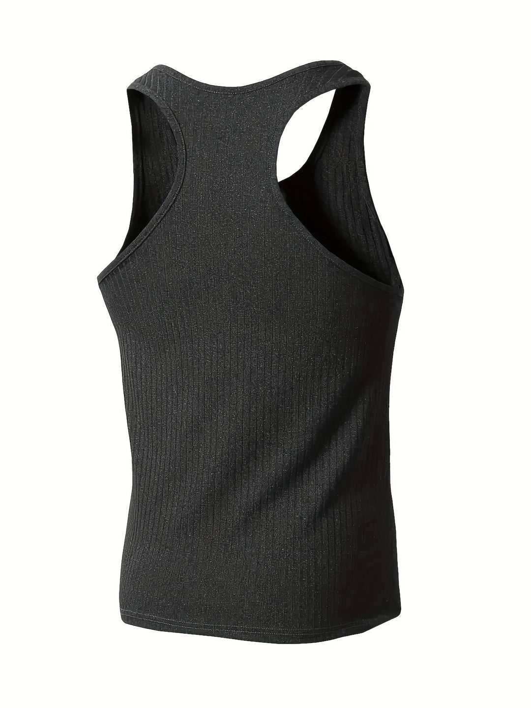 Casual herenmode gebreide tanktop in effen kleur