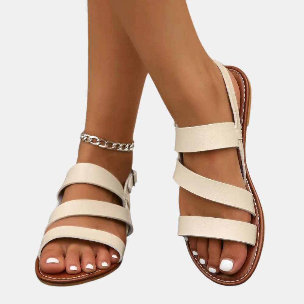 "Bruine dames sandalen met antislipzool, stijlvol zomerontwerp, passend bij strand- en dagelijkse outfits."