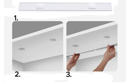 Handige draadloze LED wandlamp met bewegingssensor en oplaadbare accu voor flexibele plaatsing.