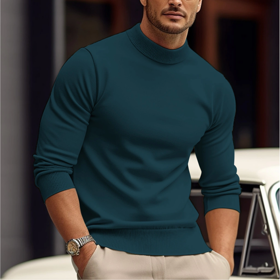 Stijlvolle heren sweater met ronde hals, perfect voor casual comfort en veelzijdige herenmode. Moderne trui.