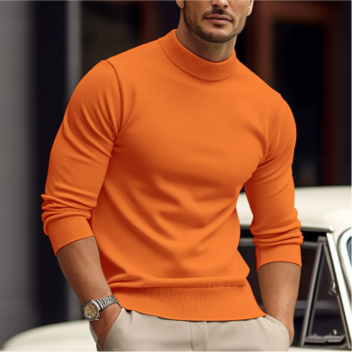 Veelzijdige heren sweater met ronde hals. Stijlvolle en comfortabele trui, perfect voor moderne casual herenmode.