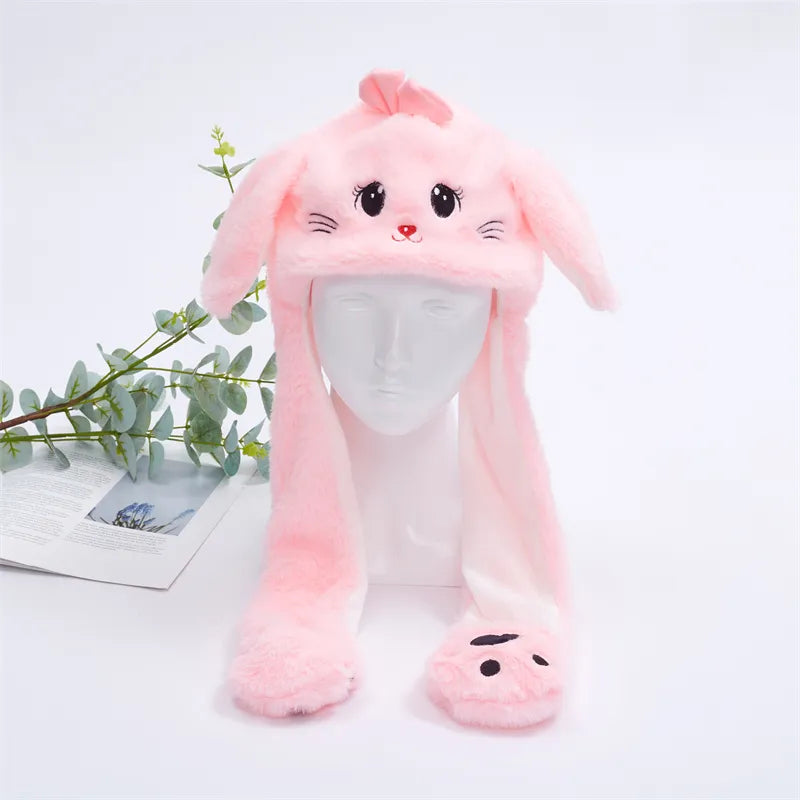 Feestaccessoire: schattige muts met opveerde oren en comfortabele pasvorm