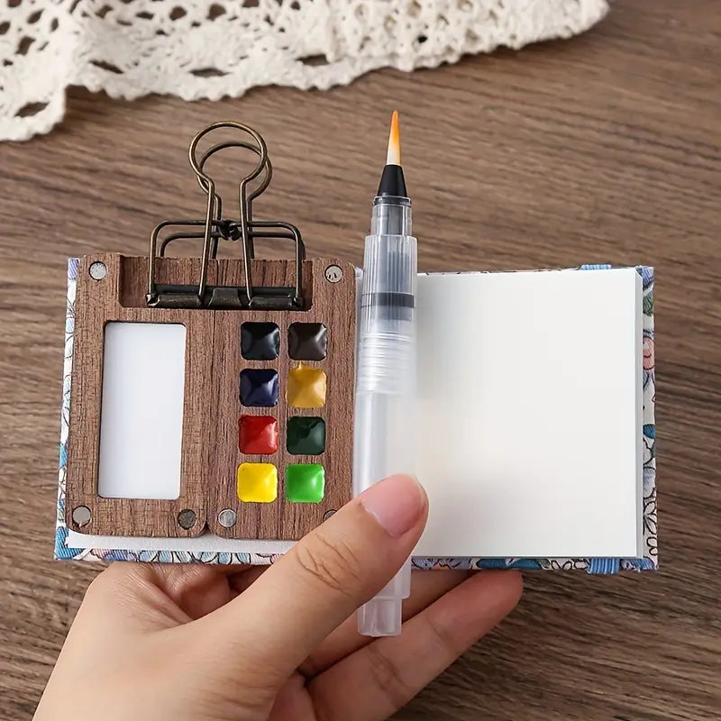 Compacte ArtPod Aquarelset voor Creativiteit Onderweg