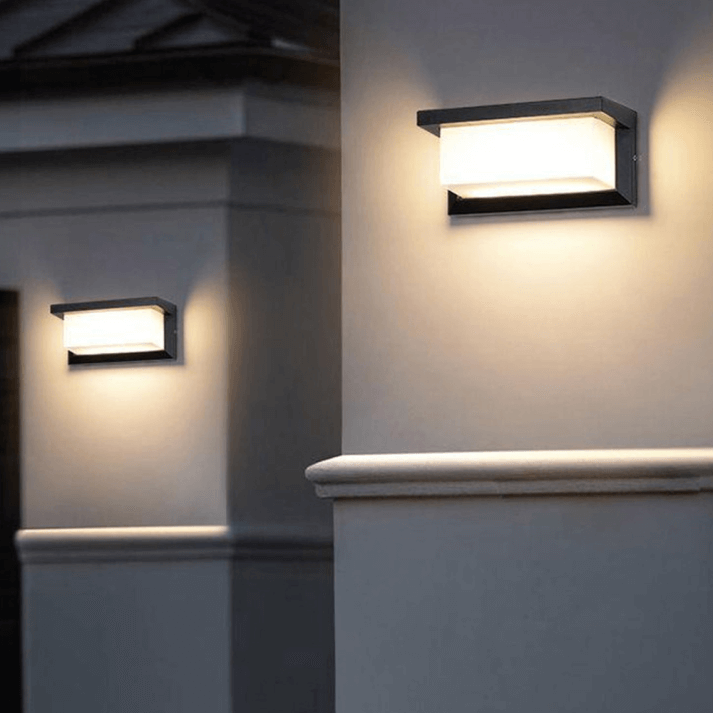 Moderne Buitenwandlamp Zwart-Wit - Tuinverlichting