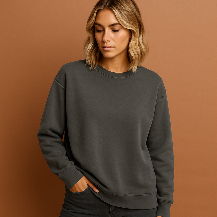 Veelzijdig dames sweatshirt, comfortabele casual trui. Ideaal voor alle seizoenen, met relaxte pasvorm voor vrouwenmode.