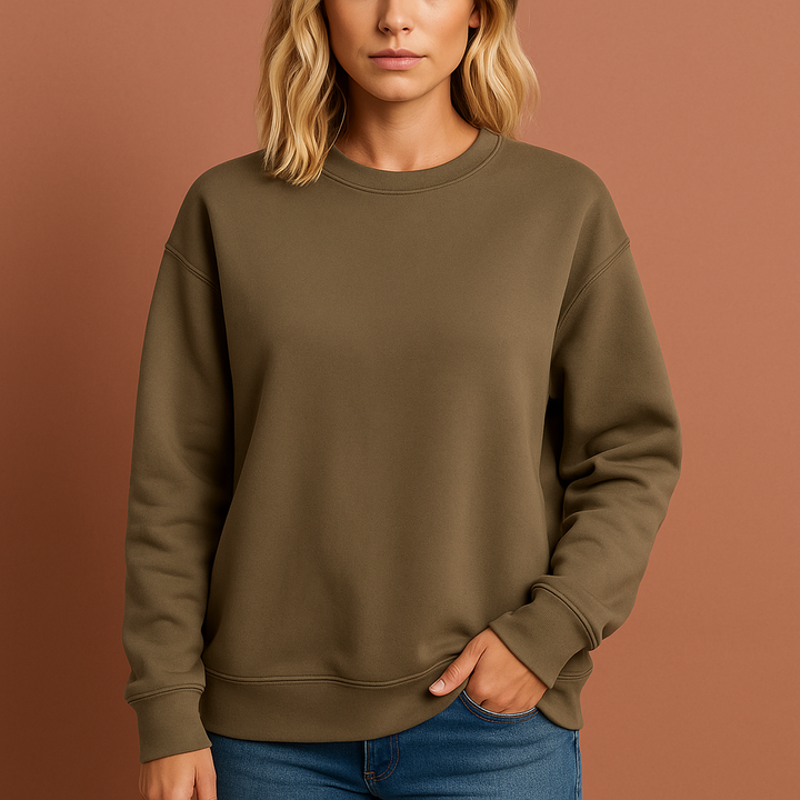 Modieus dames sweatshirt, casual en comfortabel. Een relaxte pasvorm trui voor dagelijkse dameskleding.