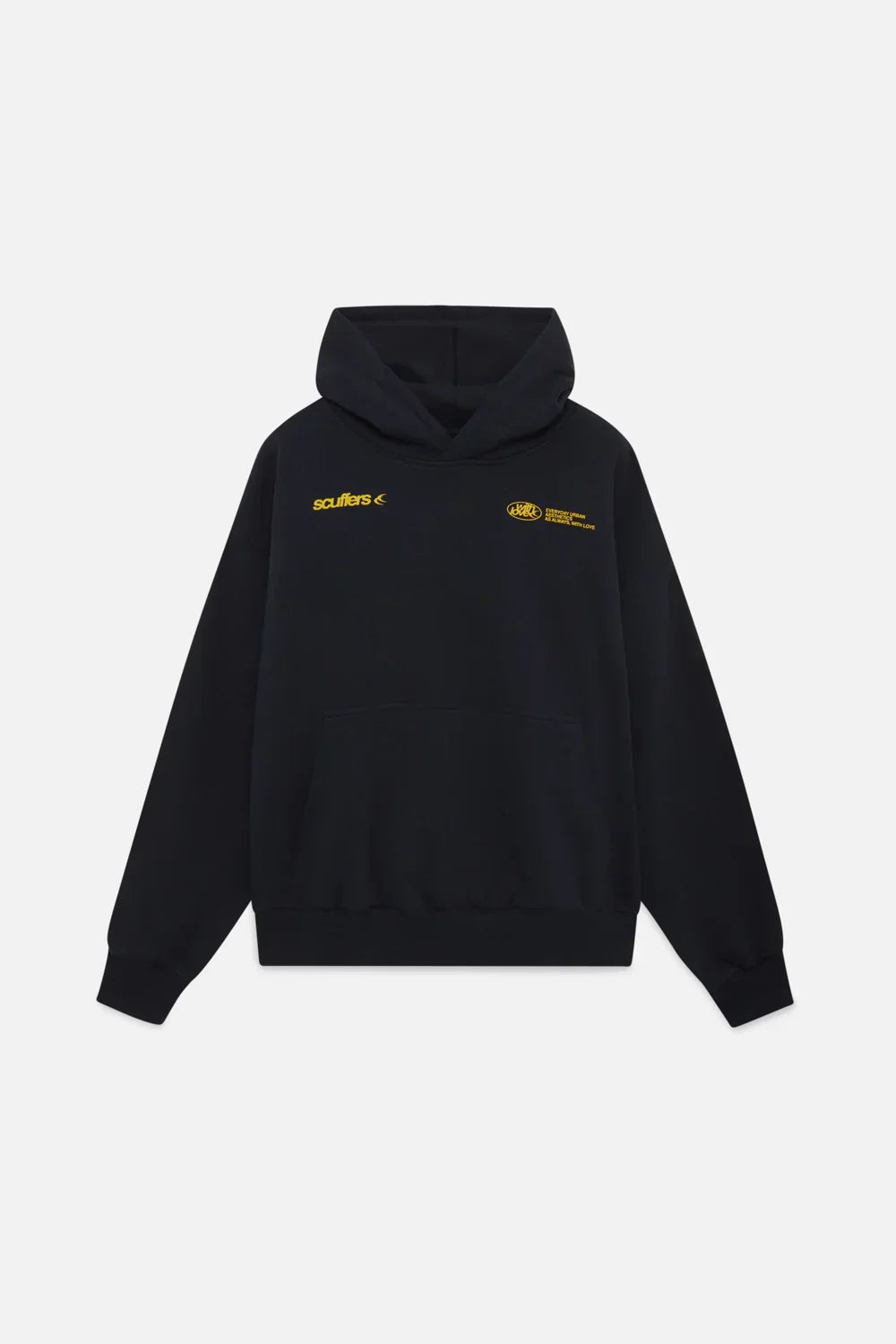 "Comfortabele, stijlvolle vrouwenhoodie in blauw, bordeauxroze; symbool van zelfliefde, ontspannen pasvorm, minimalistisch de