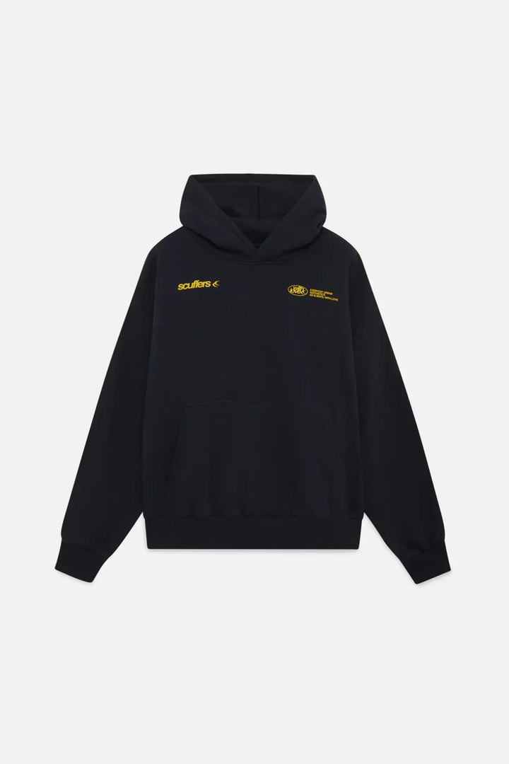 "Comfortabele, stijlvolle vrouwenhoodie in blauw, bordeauxroze; symbool van zelfliefde, ontspannen pasvorm, minimalistisch de