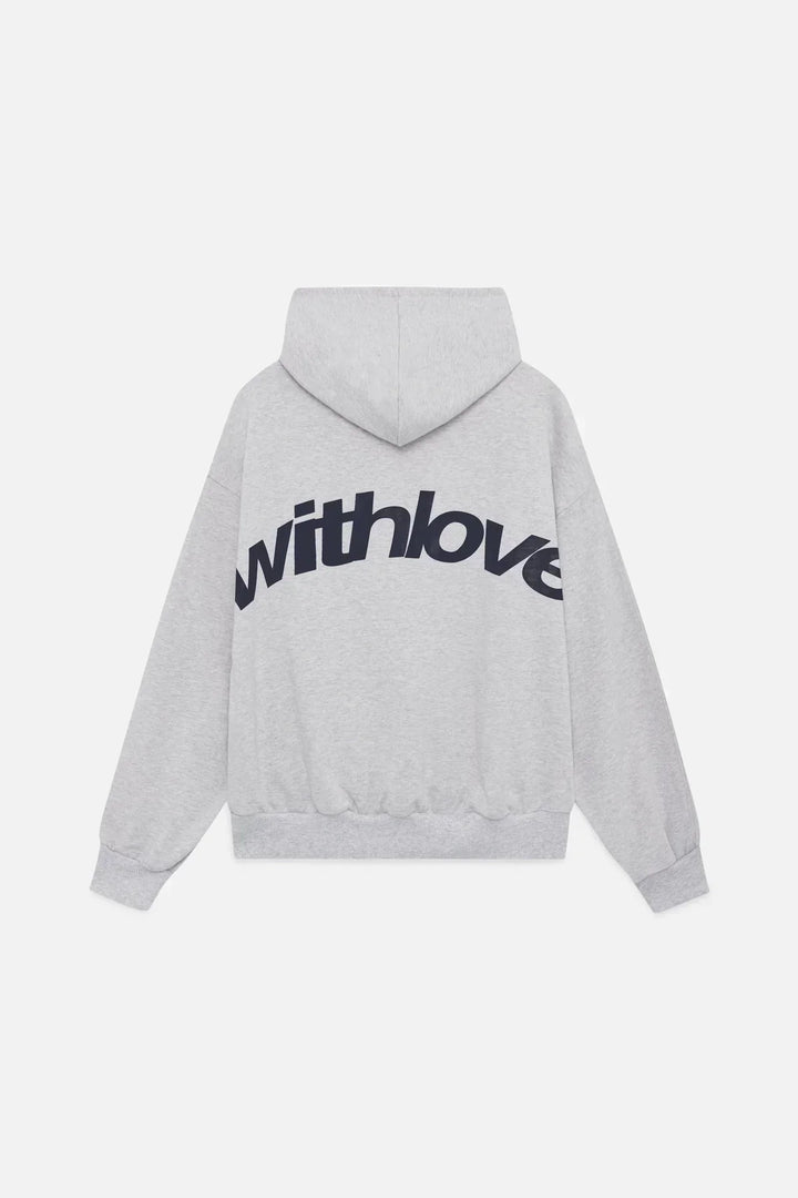 "Comfortabele, stijlvolle vrouwenhoodie in blauw, bordeauxroze; symbool van zelfliefde, ontspannen pasvorm, minimalistisch de