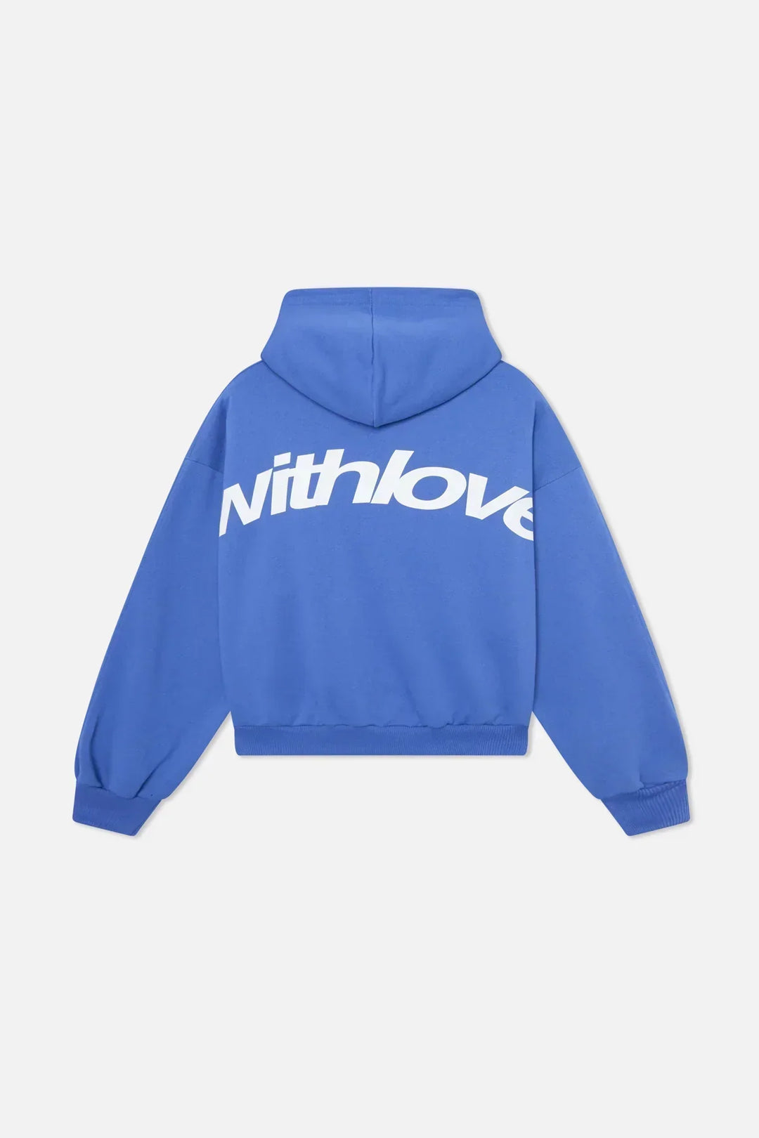 "Comfortabele, stijlvolle vrouwenhoodie in blauw, bordeauxroze; symbool van zelfliefde, ontspannen pasvorm, minimalistisch de