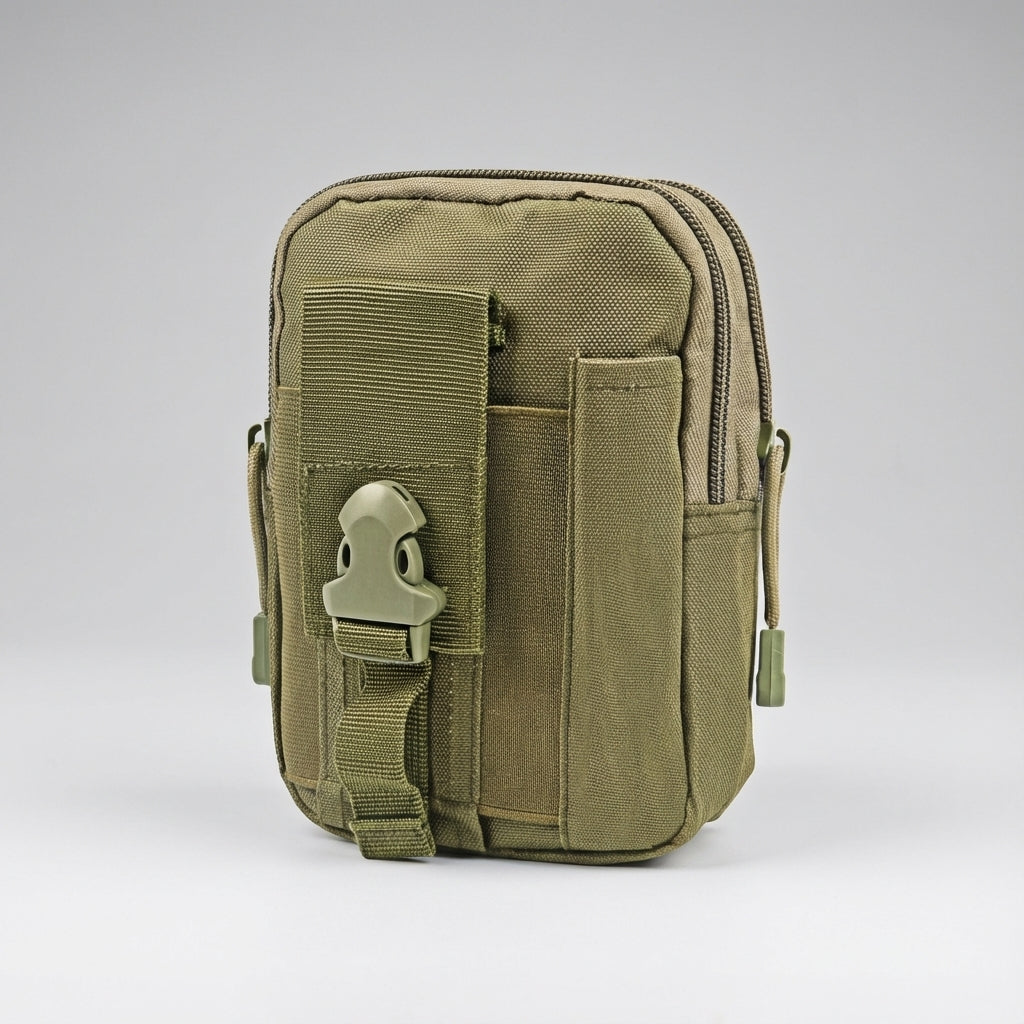 CarryCore compact Molle opbergzak: veelzijdig tactisch etui voor outdoor, survival en riemgebruik.