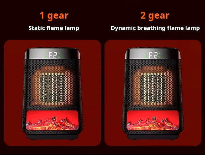 "Compacte energiezuinige elektrische kachel voor snelle, efficiënte verwarming van grote ruimtes met modern design."