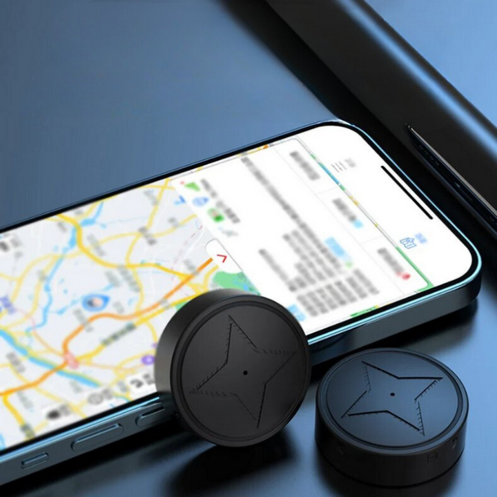 "Compacte, sterke magnetische GPS-tracker met ultradunne behuizing, ideaal voor discreet gebruik op metalen oppervlakken."