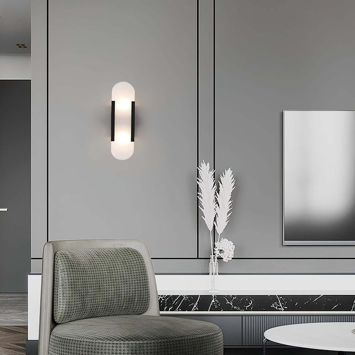 Moderne Wandlamp - Albast & Metaal