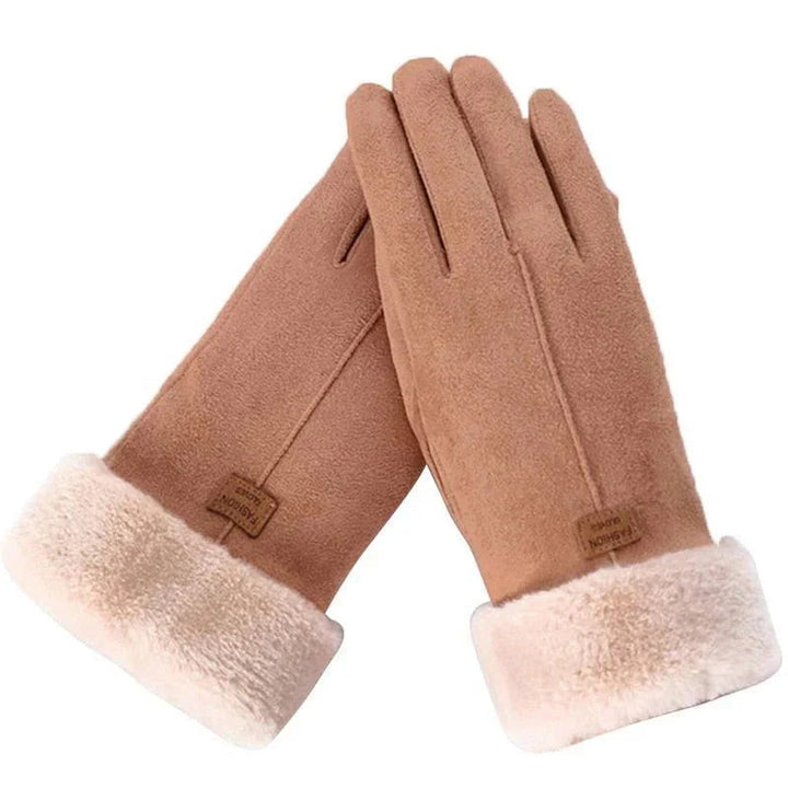 Zwarte unisex winterhandschoenen met touchscreen; warm en comfortabel voor smartphonegebruik in de kou.