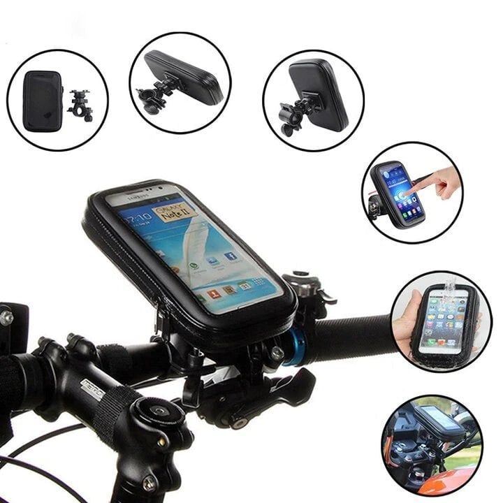 Schokbestendige telefoonhouder fiets voor alle weersomstandigheden