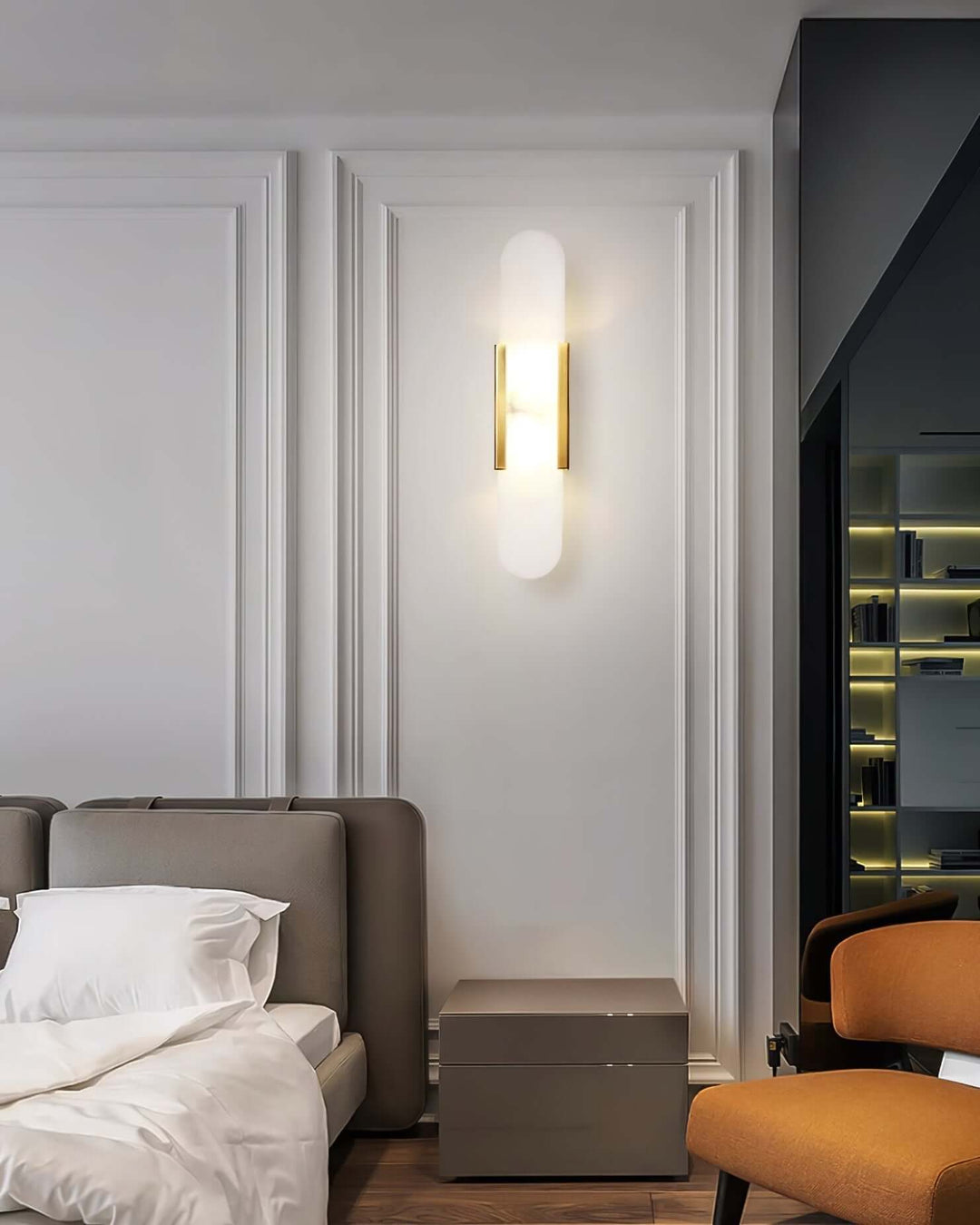Moderne Wandlamp - Albast & Metaal