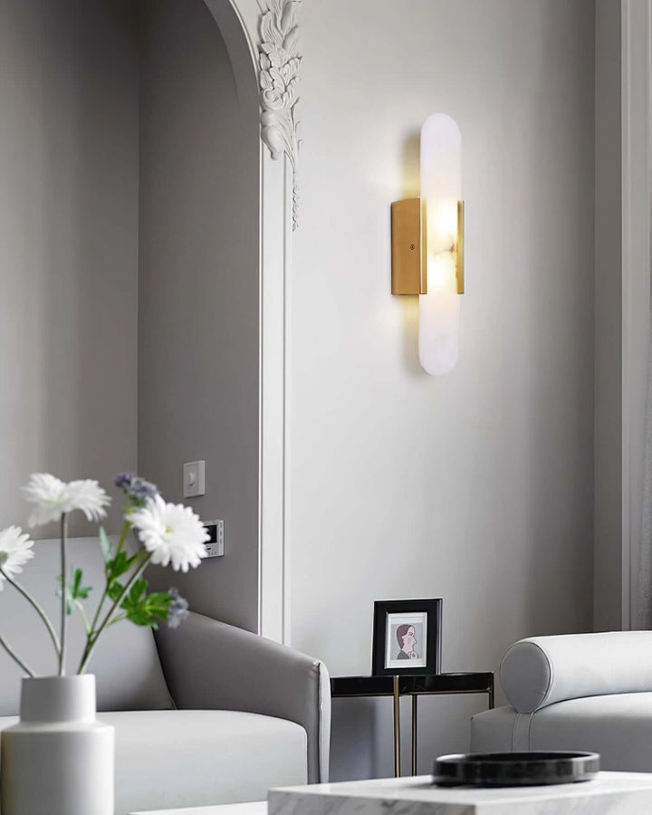 Moderne Wandlamp - Albast & Metaal