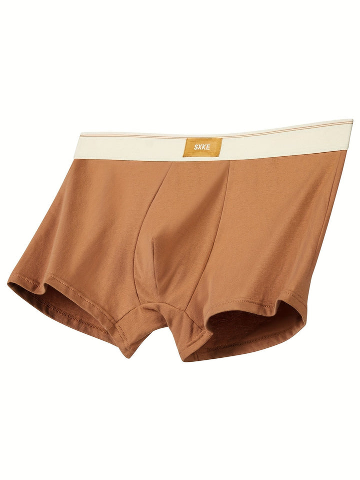 Heren ondergoed 4-pack: ademende boxershorts met elastische taille. Zwart en gekleurd voor dagelijks comfort.