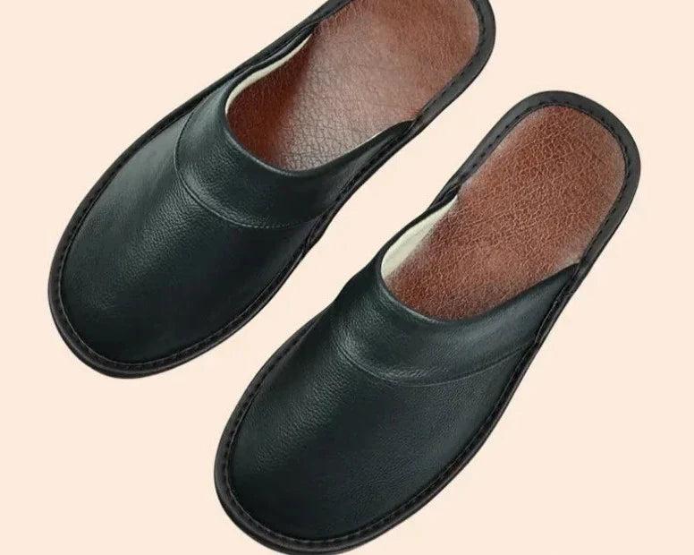 Heren pantoffels met gesloten neus voor thuis: ultiem comfort en warmte voor herfst/winter.