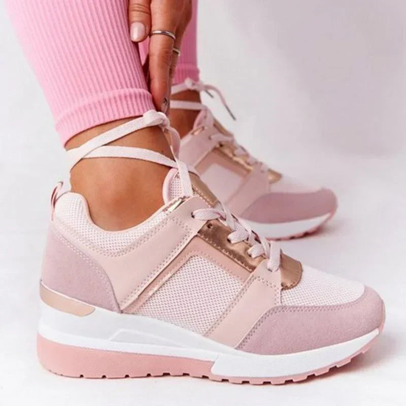"Dames Air Sneakers met schokabsorberende air-zool, ademend mesh bovenwerk en lichtgewicht ontwerp in trendy stijl."