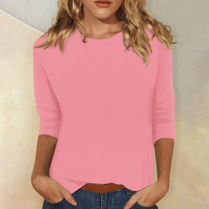 Ontdek onze nieuwe collectie: dames top met 3/4 mouwen.