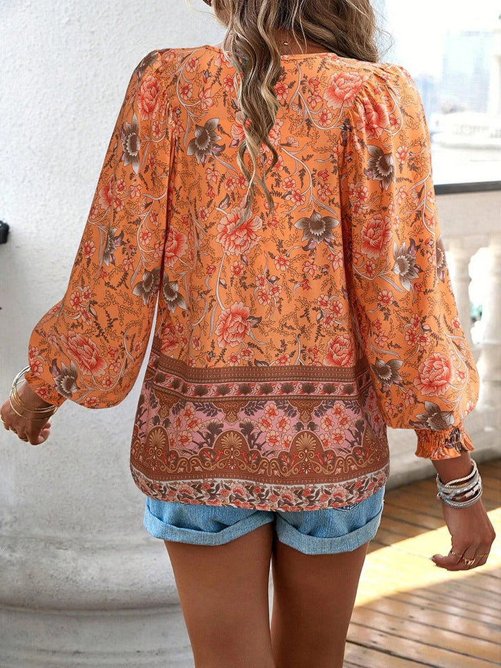 Trendy casual chic blouse met bloemenprint voor stijlvolle vrouwen