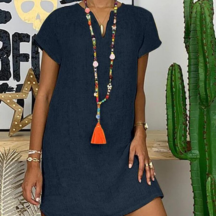 Stijlvolle dames overhemdjurk, veelzijdig en luchtig, uit de zomercollectie.