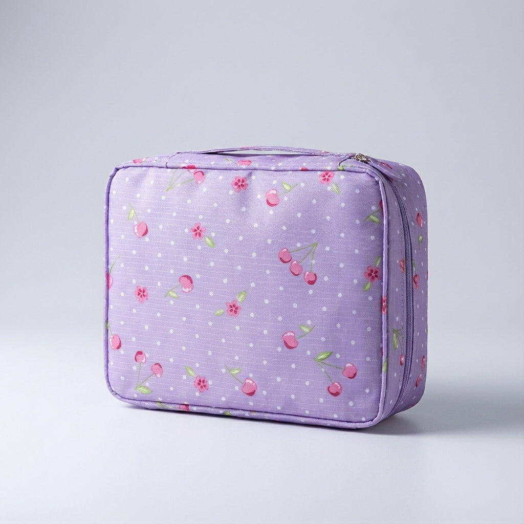 Schoonheidsproducten netjes en veilig opbergen in deze praktische en compacte make-uptas organizer.