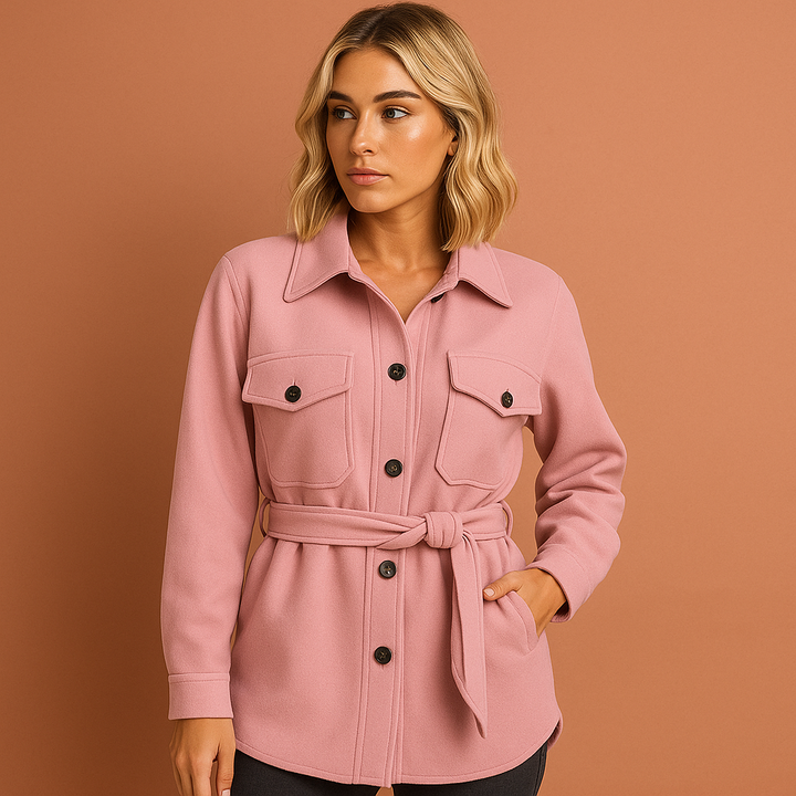 Casual chique dames herfstjas, comfortabel en weerbestendig, perfecte modekeuze voor de moderne vrouw.