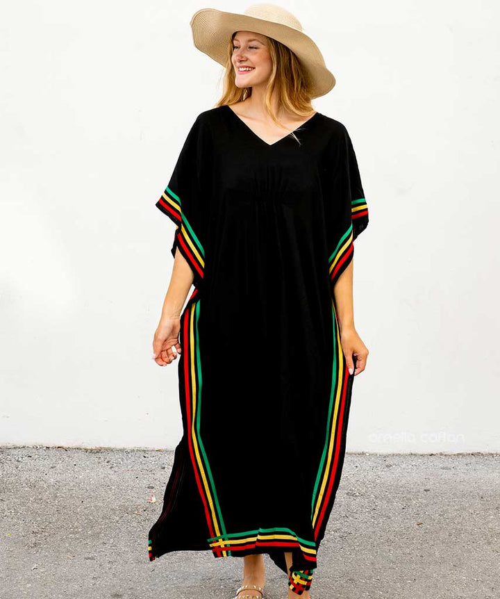 Tropische maxi zomerjurk voor vrouwen, Hawaï stijl. Modieus en comfortabel voor elk uitje.
