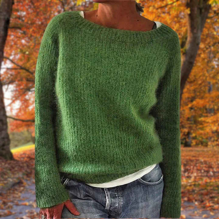 Stijlvolle casual dames trui voor de herfst in zacht gebreid materiaal