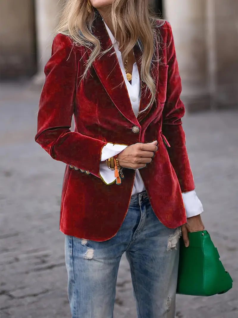Luxe getailleerde blazer voor een modieuze damestrend