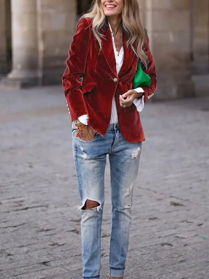 Trendy damesjas getailleerd voor een slanke look