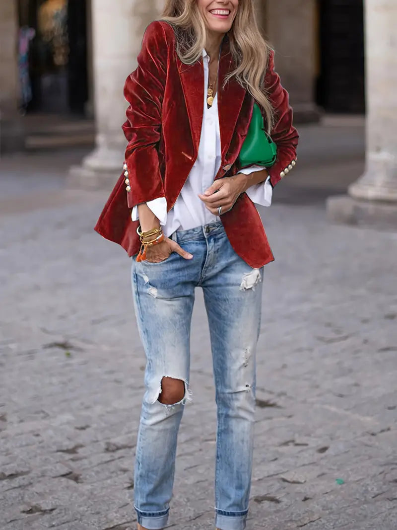 Elegante blazer jas voor dames met perfecte pasvorm
